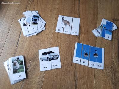 Puzzles de syllabes {document à télécharger}