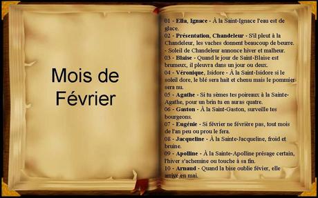 Divers - Les mois de l'année et leurs dictons - 4