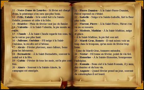 Divers - Les mois de l'année et leurs dictons - 4