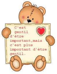 C’est gentil d’être important …