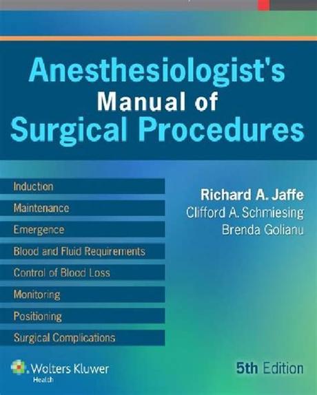 Download AudioBook anesthesiologist manual of surgical procedures 4th edition Reading Free PDF