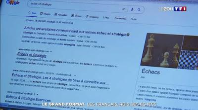 Le Grand Format du JT de 20h de TF1 consacré aux échecs