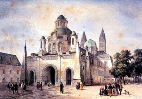La façade occidentale de la cathédrale de Spire en 1840