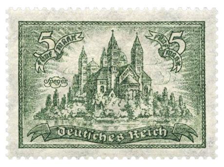 Le Kaiserdom de Spire en version timbre (1924)