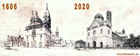 Avant-Après : la façade occidentale de la cathédrale de Spire (image par French Moments)