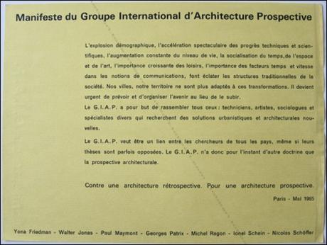 Groupe international d’architecture prospective- Billet n° 404