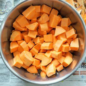 Velouté de patates douces au lait de coco