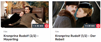 Kronprinz Rudolf — Der Rebell — Un téléfilm en deux parties à voir sur la médiathèque de 3SAT