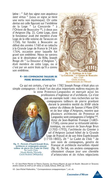 L'Ascension d'Hiram : aperçus sur l'influence maçonnique dans les compagnonnages français de tailleurs de pierre