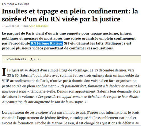 Un élu du #RN menace de mort un enfant