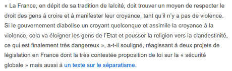 #Islamophobie : la fRance ciblée par Human Rights Watch