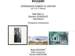 Galerie Richard   :  à partir du Samedi 16 Janvier 2021 – exposition BAE Bien-U   Dionisio GONZALEZ Olaf RAUH