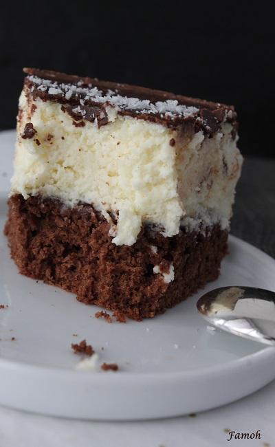 Gâteau chocolat coco sans beurre