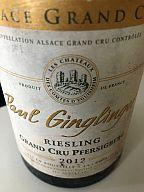 Les vins du WE : Pfersigberg Ginglinger, Montcalmes, Cote Rotie Cuilleron, Chablis Droin, Chassagne Morey Coffinet
