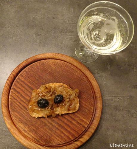 Tartine de confit d'oignons