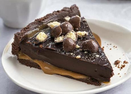 Tarte chocolat et caramel sans cuisson Tarte chocolat et caramel sans cuisson