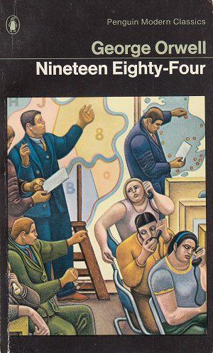 Relire Mil Neuf Cent Quatre-Vingt-Quatre de George Orwell en temps d'épidémie Exemplaire dans lequel j'ai lu ce livre il y a ... très longtemps.