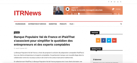 ITRNews parle d’iPaidThat ITRNews parle d’iPaidThat