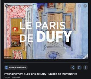 Le Musée de Montmartre – « ‘Le Paris de Dufy » du 5 Mars au 12 Septembre 2021