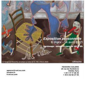 Galerie Teodora  Exposition André Cervera  « Le chant des souvenirs » 06/03 au 14/04/2021