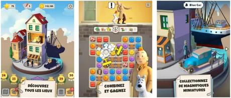 Jeu du jour : Tintin Match 3 (iPhone & iPad – gratuit)