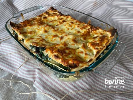 Lasagnes au chou kale et à la ricotta