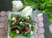 Salade jeunes pousses œufs caille magret canard séché