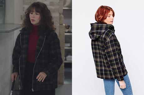 ICI TOUT COMMENCE : le manteau à carreaux d’Élodie dans l’épisode 64