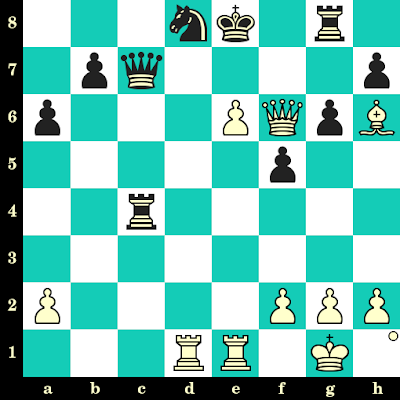 Les Blancs jouent et matent en 2 coups - Vladimir Potkin vs Aleksandra Dimitrijevic, Internet, 2004