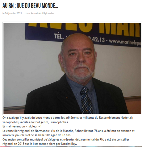 le Rassemblement National, cette ligue de vertu… #inceste