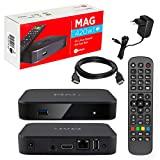 Meilleur WiFi Box – Comparatif %currentmonth% %currentyear% MAG 420w1 Original Kit Infomir & HB-DIGITAL IPTV 4K TOP Box multimédia player Internet Récepteur IPTV # 4K UHD 2160p@60 FPS HDMI 2.0 HEVC H.256 # ARM Cortex-A53 # WiFi WiFi (802.11n) + câble HDMI
