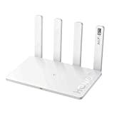 Meilleur WiFi Box – Comparatif %currentmonth% %currentyear% HONOR Routeur 3 Wi-FI 6+, Routeur WiFi 3000Mbps Double Bande 2.4 GHz et 5 GHz, 4 Antennes 5 DBi et Ports Ethernet LAN/WAN sans Configuration, Compatible avec Toutes Les Box du Marché, Blanc