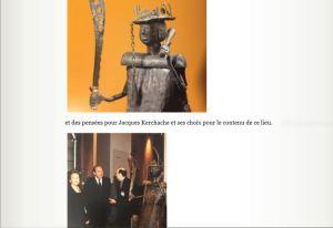 Pavillon des sessions au Louvre  « Le Dieu Gou »