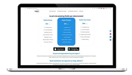 Exemples d'abonnement au service de pressing à domicile HUBLO
