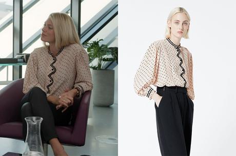 UN SI GRAND SOLEIL : la blouse rose à pois de Johanna dans l’épisode 569