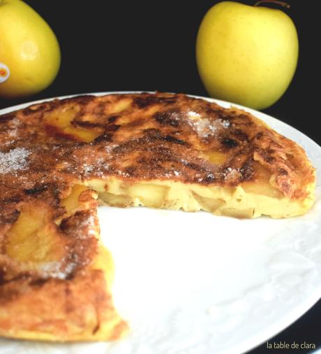 Crêpe épaisse aux pommes caramélisées ou Matefaim