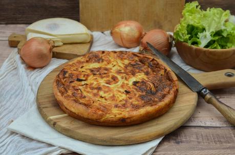 Quiche sans pâte au reblochon
