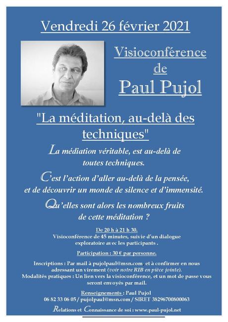 26 février 2021: Visioconférence de Paul Pujol