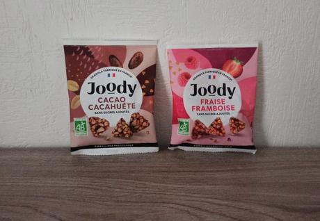 Granola cacao-cacahuète et fraise-framboise Joody