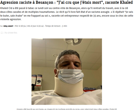 Agression raciste à #Besançon : l’auteur est un militant identitaire