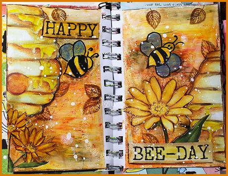 Pages Junk journal #12-1, #13-1 et #14-1