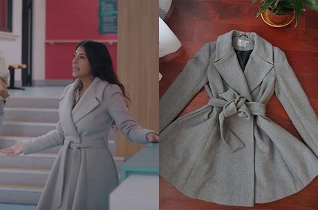 DEMAIN NOUS APPARTIENT : le manteau gris de Soraya dans l’épisode 848