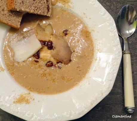 Velouté de châtaignes et lard de Colonnata