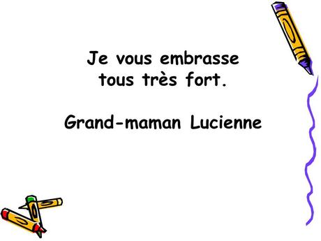 Divers - La lettre de Mamie