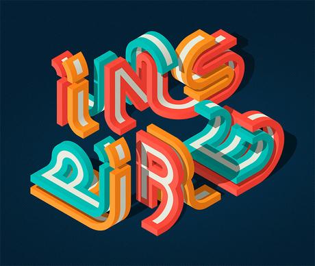 Graphic typography by Mario De Meyer