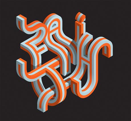Graphic typography by Mario De Meyer