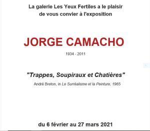 Galerie Les Yeux  fertiles  » Jorge  Camacho  » 6 Février au 27 Mars 2021