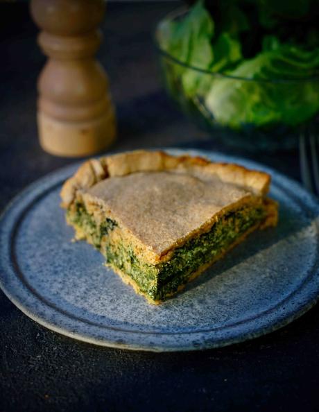 Tourte salée aux épinards et à la ricotta Pâte au vin blanc , tarte salée aux épinards