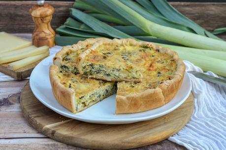 Quiche aux poireaux et au comté Quiche aux poireaux et au comté