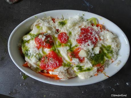 Lasagnetta di carasau alle verdure - Pane carasau aux légumes